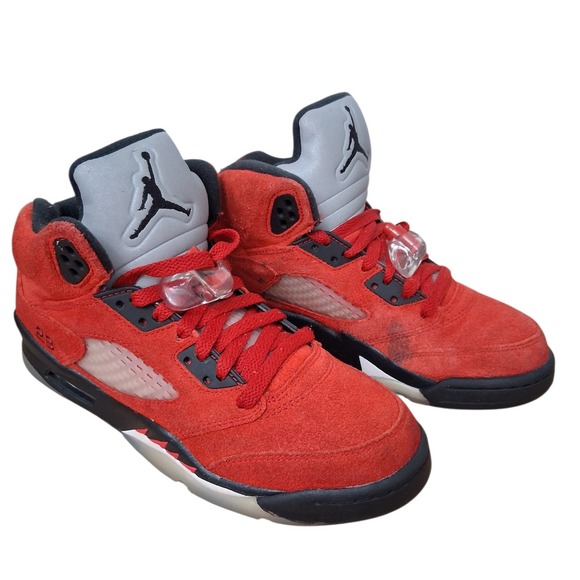 Air Jordan 5 Retro Red suede Raging Bull Mens Youth Size 6Y Streetwear 
Sneakers main image 7